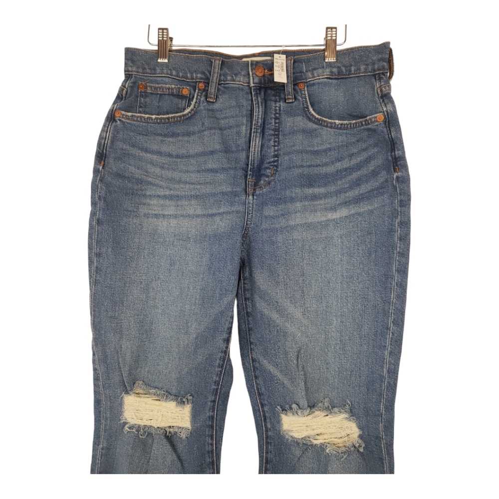 Madewell NWT Perfect Vintage Crop Jean Size 29 Tapered Leg Distressed - Picture 7 of 16